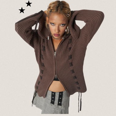 MINGA Hooded Cardigan