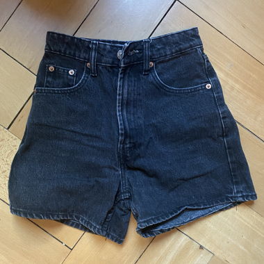 Shorts en jean Zara noir