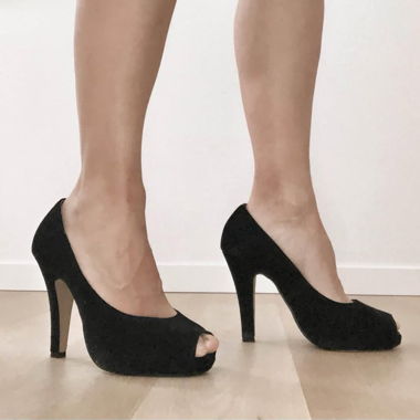 Schwarze high heels