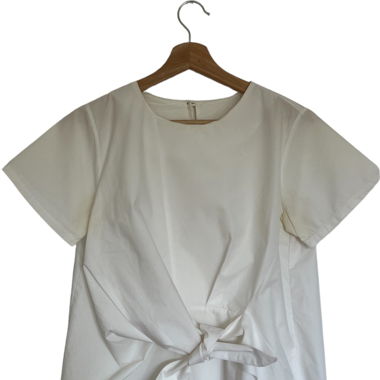 Shirtbluse mit Knotendetail