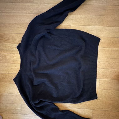 Maglione in cashmere nero