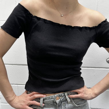 Schwarzes top