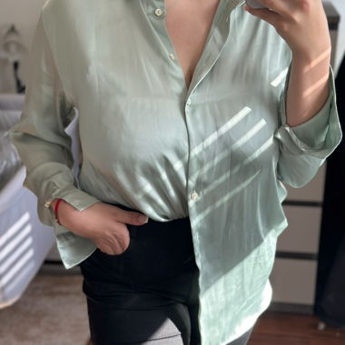 Chemise verte tendance