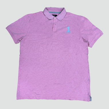 Hackett London number 1 classic pink poloshirt