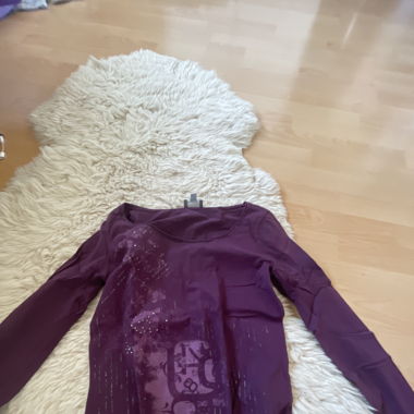 Pull cintré violet 