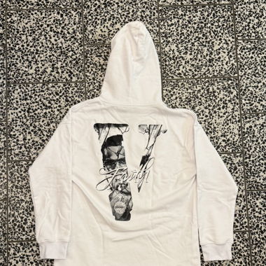 Pop Smoke Vlone Faith Hoodie White