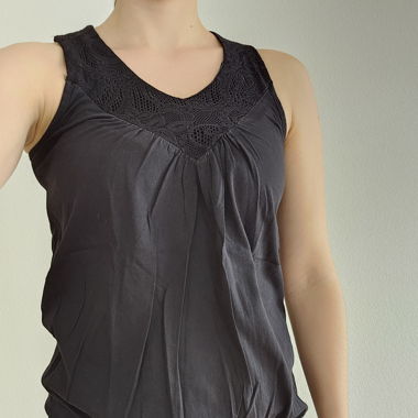 Trägershirt S schwarz