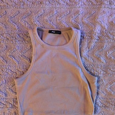 Beige Sleeveless Top