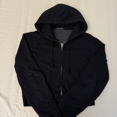 Black zip up hoodie