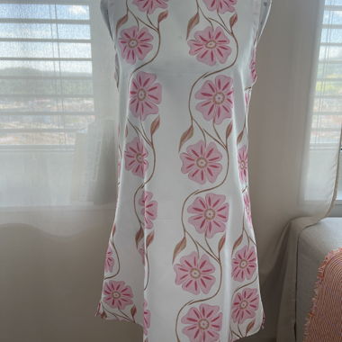 Robe trapèze à fleurs - neuve