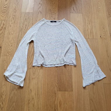 Maglione in maglia - bianco