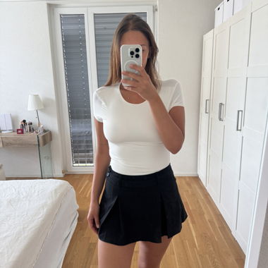 Bershka black mini shorts