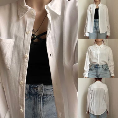 Weisse Basic Bluse (Preis inkl. Versand)