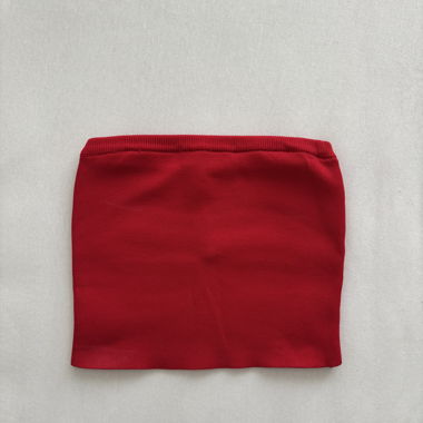 Top a fascia rosso - Bershka