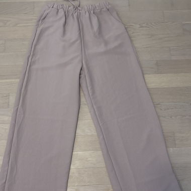Lightweight Fabric Trousers Beige M