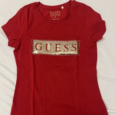 Red GUESS T-shirt with Sequins