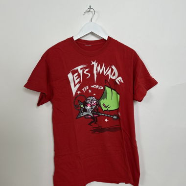 Rotes Grafik-T-Shirt