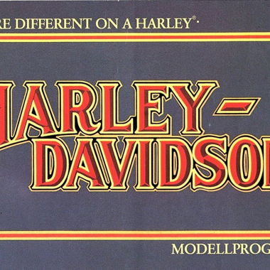 Harley Davidson Katalog Modellprogramm 1987