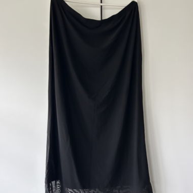 Black Fluid Tulle Skirt
