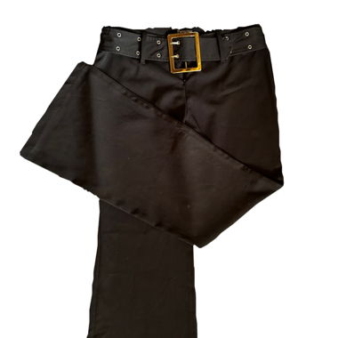 Pantaloni con cintura a fibbia