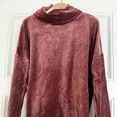 Maglione in velluto COS color bordeaux