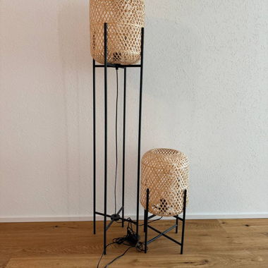 Rattan-Stehlampe (klein)