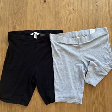 Caleçons cyclistes Weekday & H&M gris/noir