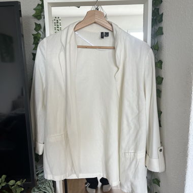 Blazer blanc porté
