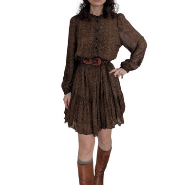 Second Female Kleid Viskose Gr. L Boho Dress  