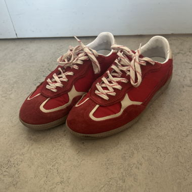 ALOHAS TB. 490 RIFE SHEEN RED LEATHER SNEAKER