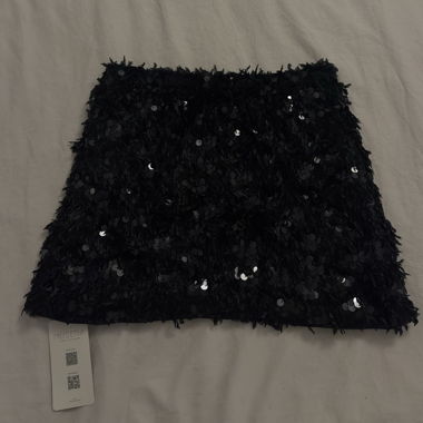 Mini jupe noire pailletes