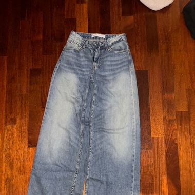 Blue Flared Jeans - Bershka