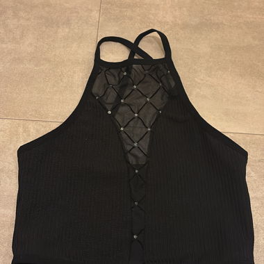 Black Neckholder Top