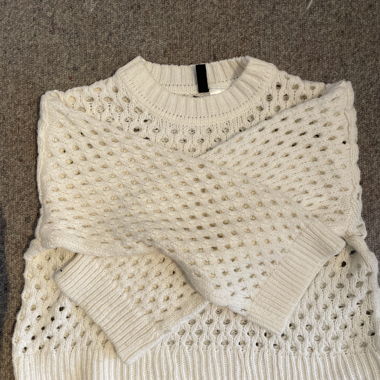 Maglione in maglia bianco