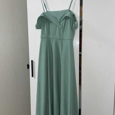 Abito lungo verde menta