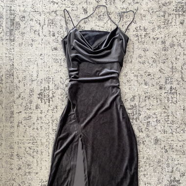 Robe velours ZARA, XS