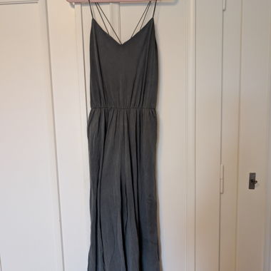 Kakhi/oliver Overall with spaghetti straps