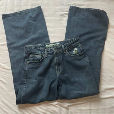Waldstatten jeans denim blu a gamba larga