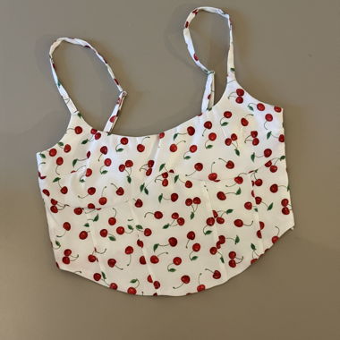 Cherry top with straps