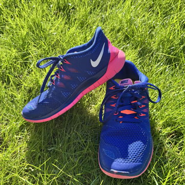 Nike Free 37 bleues/rose