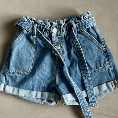 High-Waist Denim Shorts