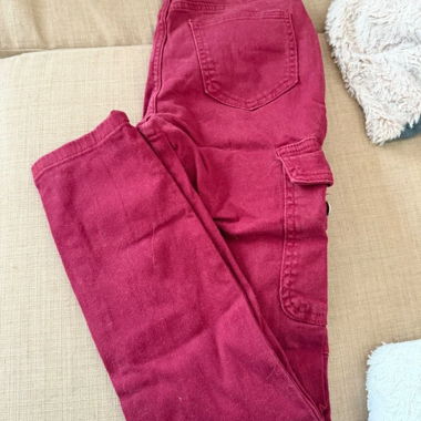 Burgundy Cargo Pants
