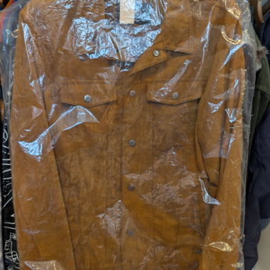 Braune Wildlederjacke