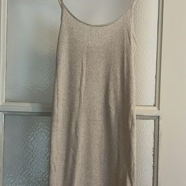Midi dress with slit
