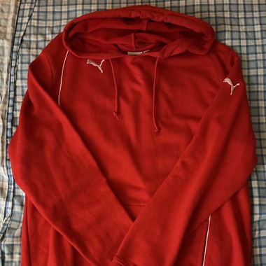 Red Puma Hoodie – Size L