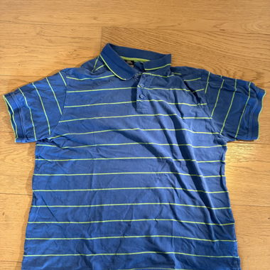 pinstripe poloshirt blue