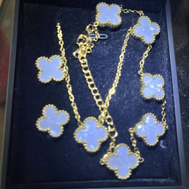 Schmuck Set Kleeblatt