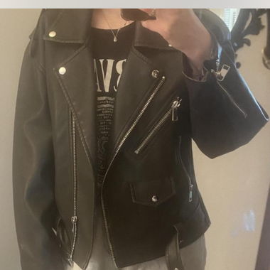 Leather Jacket - Mango - Leder Jacke S/M 