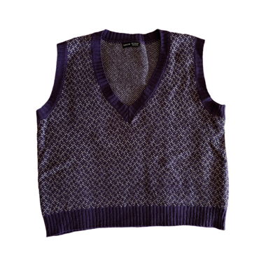 Gilet en maille violet