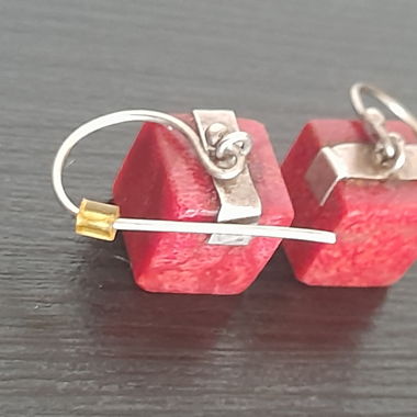 B.O vintage en argent 925 et Corail 